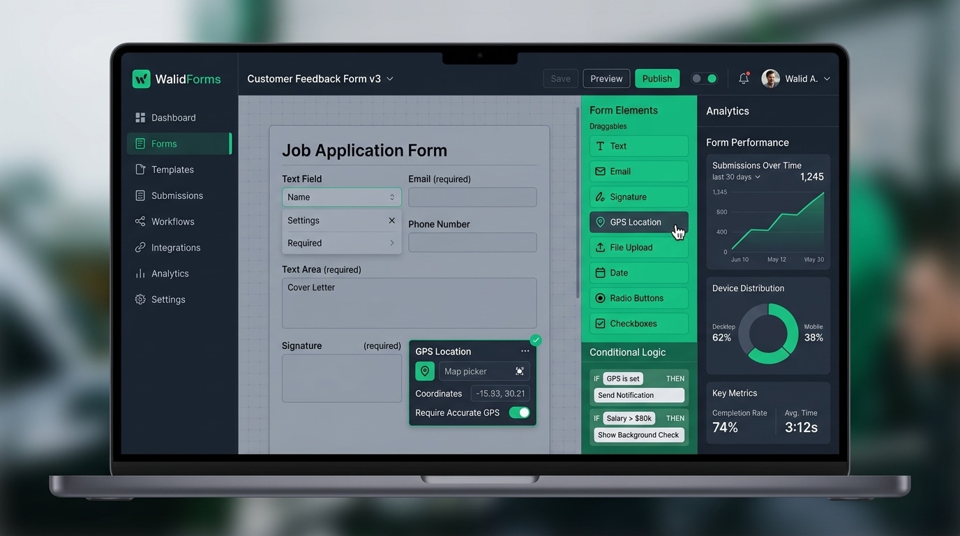 WalidForms — Form Builder SaaS